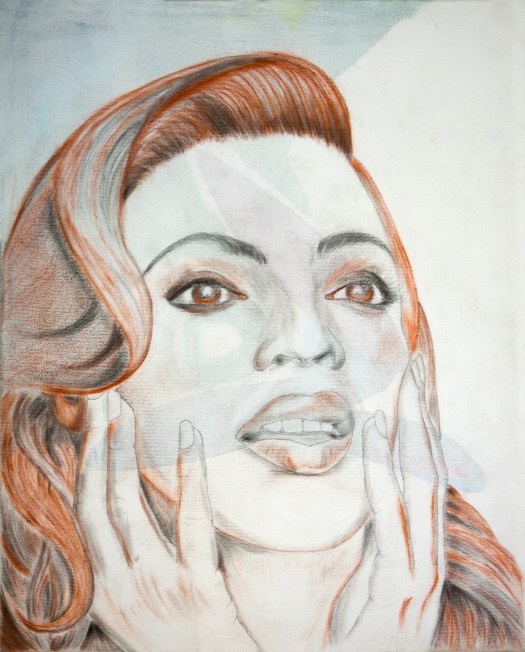 Crayon sur Toile SBD portrait de femme